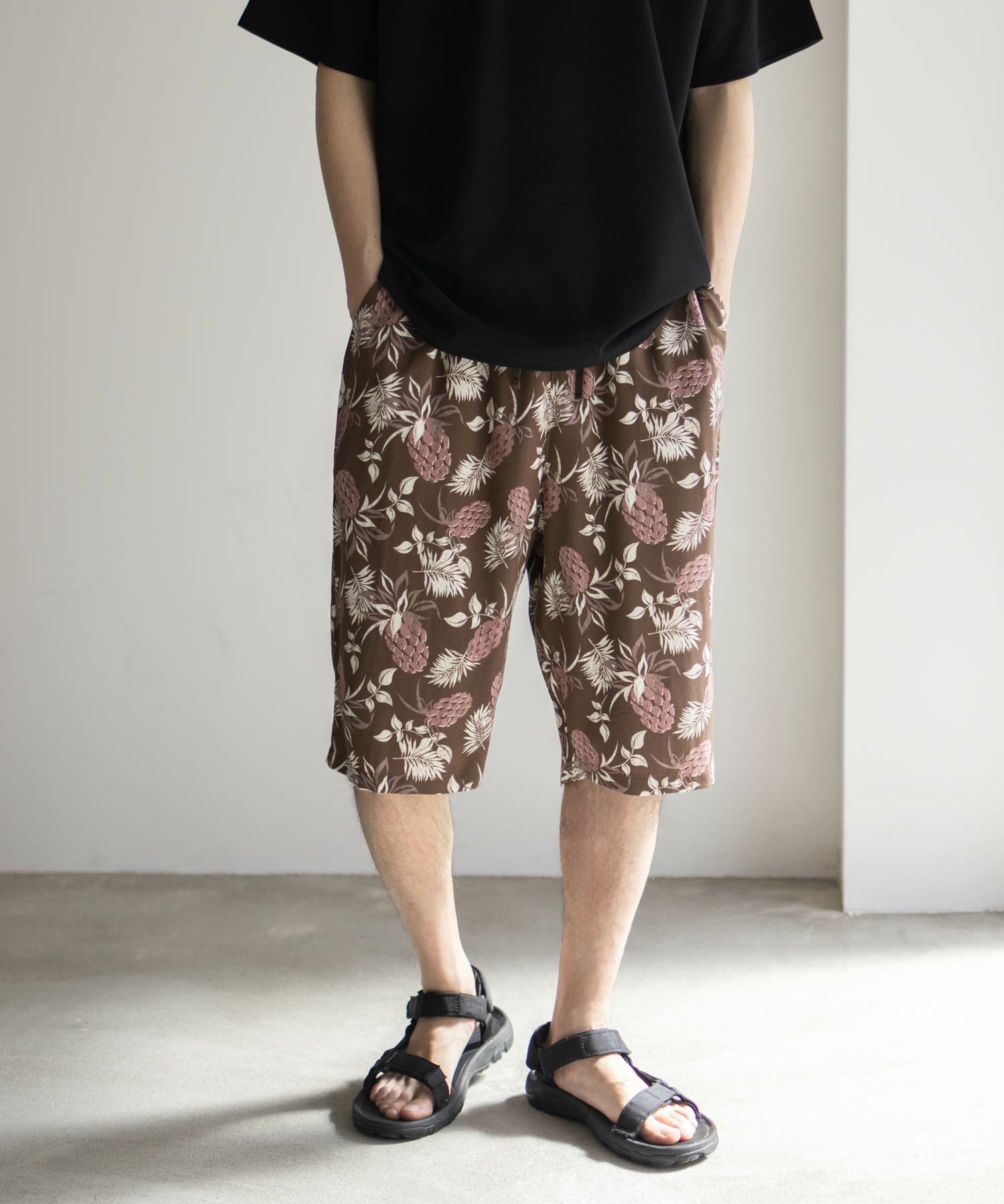 NAVY SARARI レーヨンステテコ 総柄 メンズ