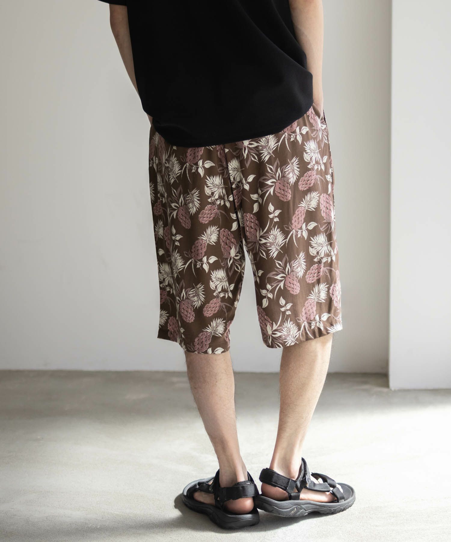 NAVY SARARI レーヨンステテコ 総柄 メンズ