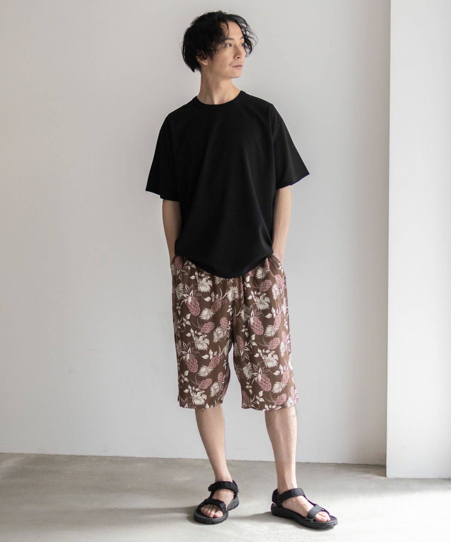 NAVY SARARI レーヨンステテコ 総柄 メンズ