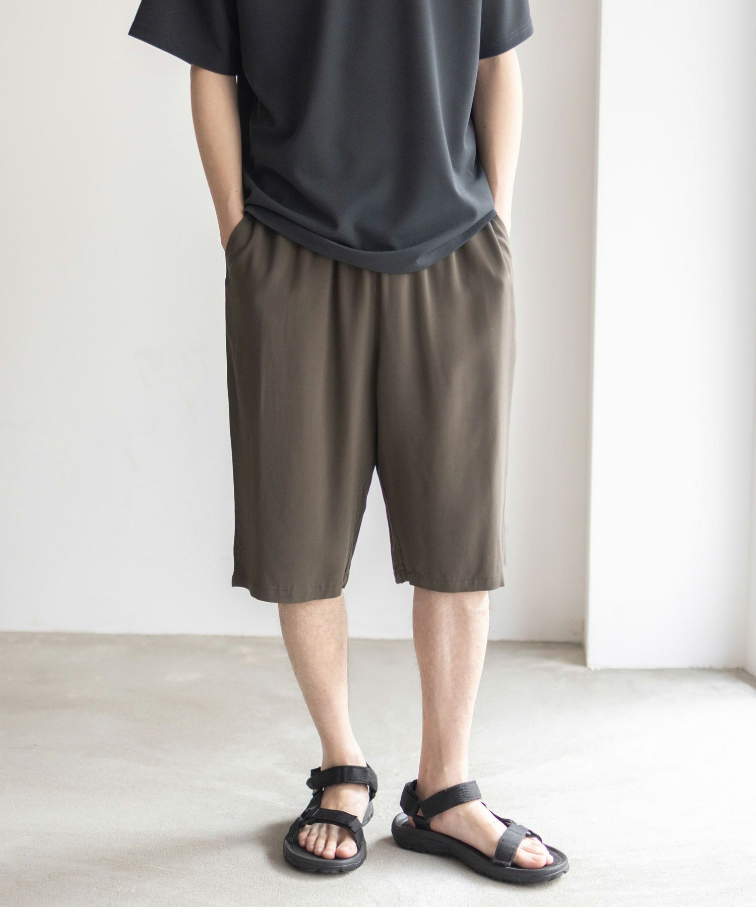 NAVY SARARI  レーヨンステテコ 無地 メンズ商品画像-3