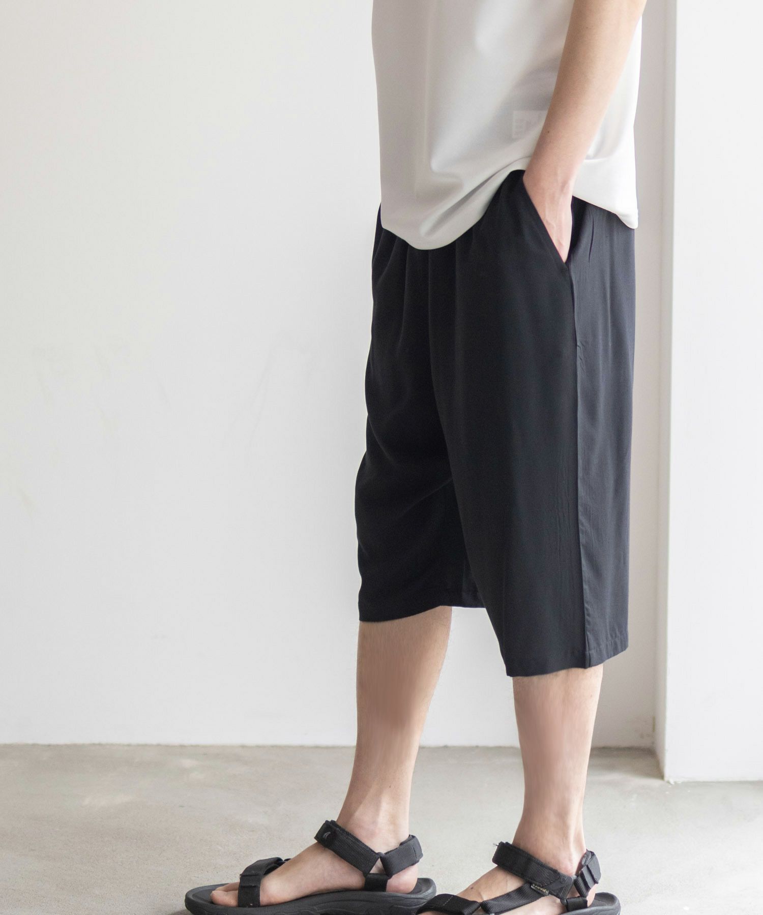 NAVY SARARI  レーヨンステテコ 無地 メンズ商品画像-6