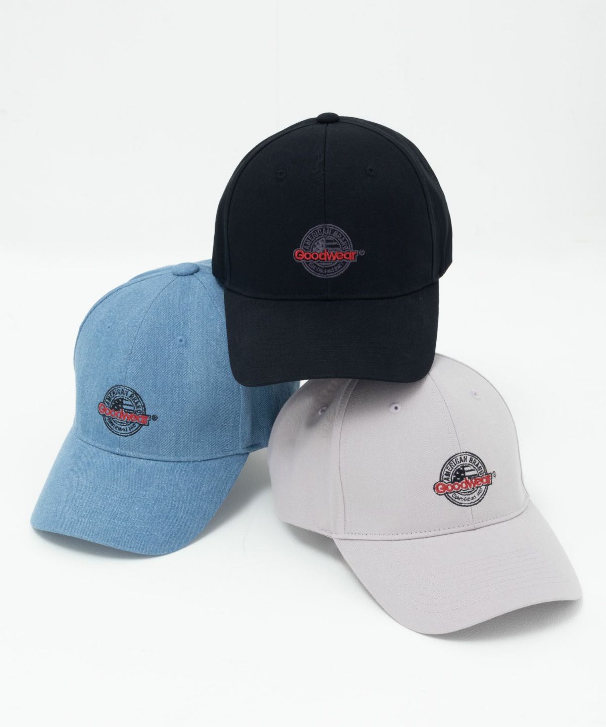 Goodwear 深被り無地キャップ メンズ