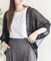Howdy Marie メッシュレースモモンガカーディガン レディース