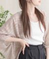 Howdy Marie メッシュレースモモンガカーディガン レディース