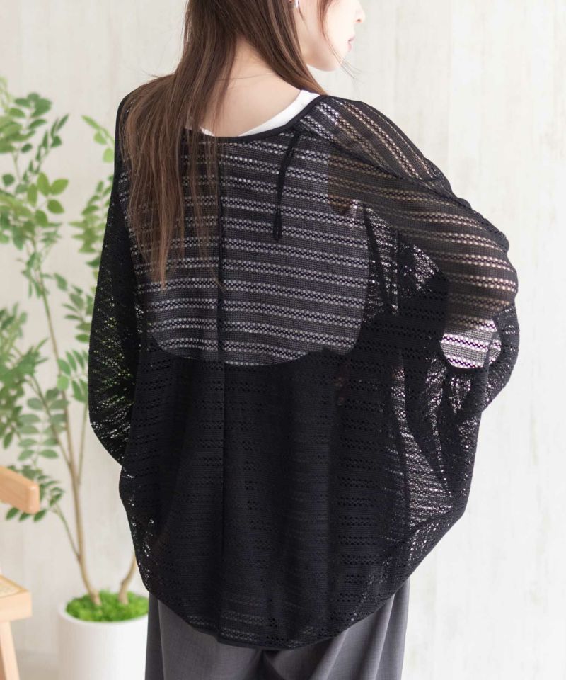 Howdy Marie  メッシュレースモモンガカーディガン レディース商品画像-8