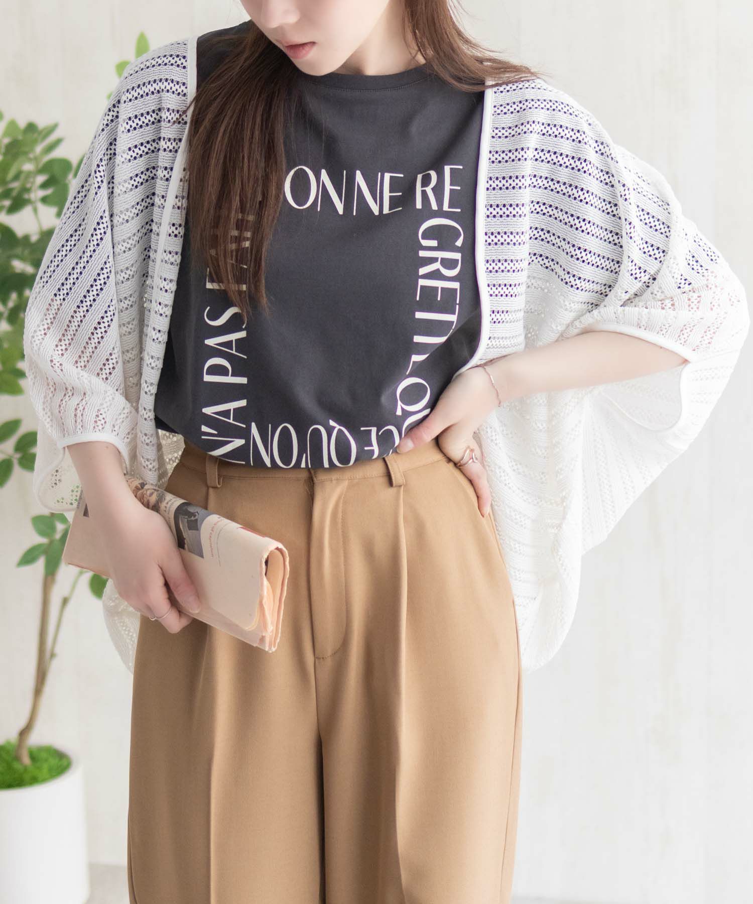 Howdy Marie  メッシュレースモモンガカーディガン レディース商品サムネイル-11