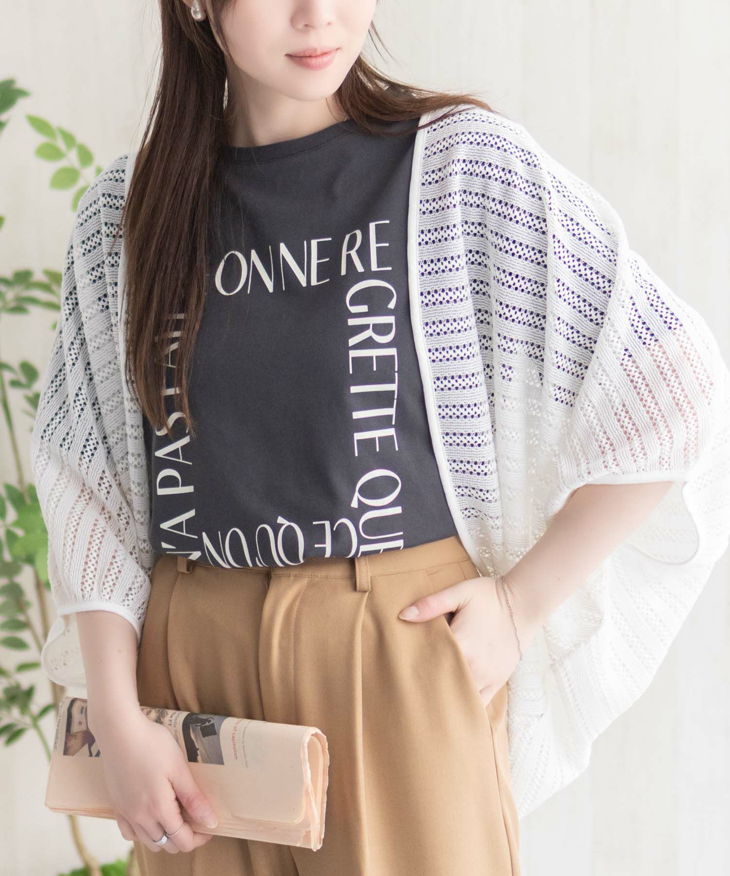 Howdy Marie  メッシュレースモモンガカーディガン レディース商品サムネイル-12