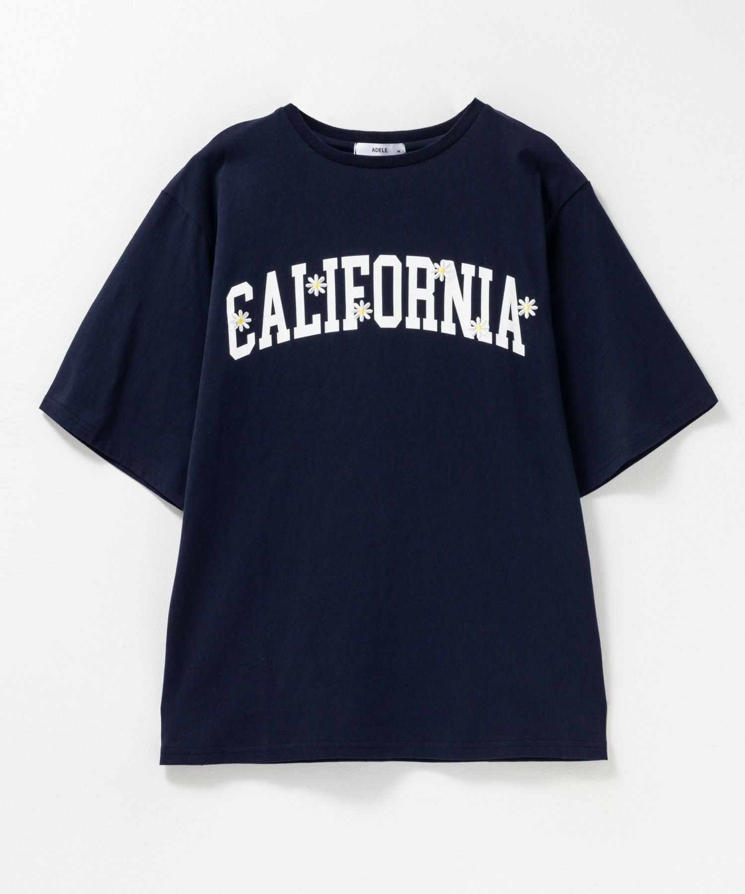 フラワー刺繍カレッジTシャツ レディース メール便 対応商品商品画像-10