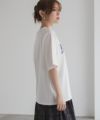 フラワー刺繍カレッジTシャツ レディース メール便 対応商品商品サムネイル-4
