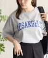 フラワー刺繍カレッジTシャツ レディース ネコポス 対応商品