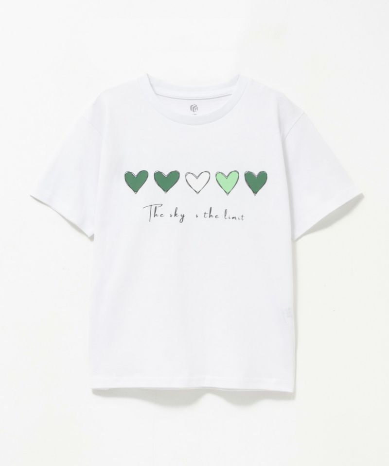 T-GRAPHICS ハートグラフィック半袖Tシャツ キッズ メール便 対応商品商品画像-1