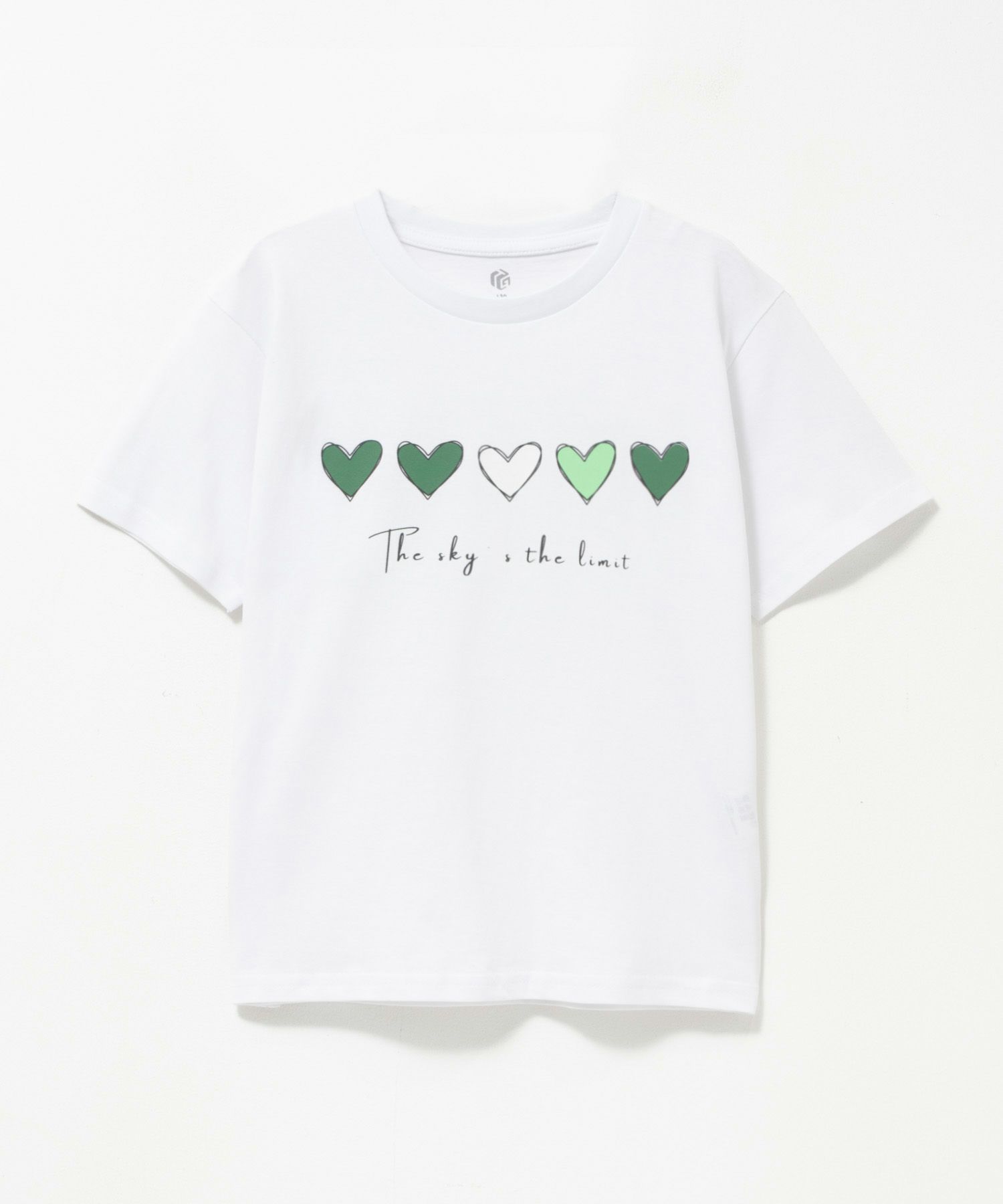 T-GRAPHICS ハートグラフィック半袖Tシャツ キッズ ネコポス 対応商品