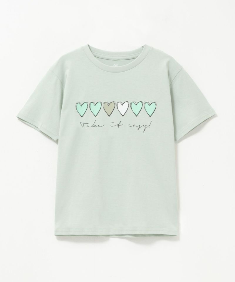 T-GRAPHICS  ハートグラフィック半袖Tシャツ キッズ メール便 対応商品商品画像-3