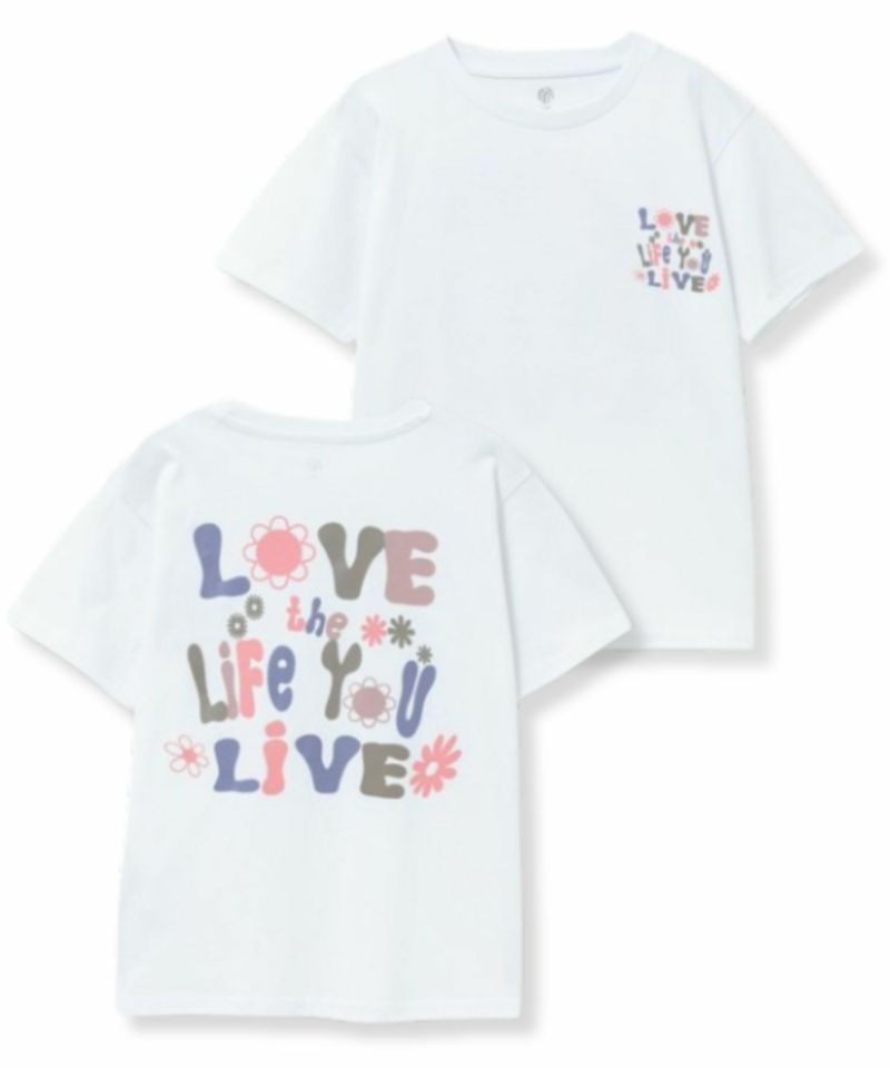 T-GRAPHICS  デカロゴ半袖Tシャツ キッズ ネコポス 対応商品商品画像-1