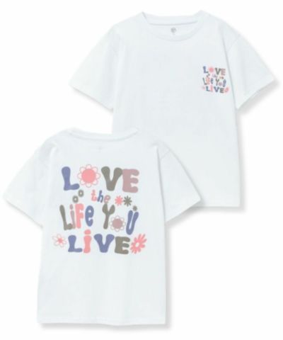 T-GRAPHICS デカロゴ半袖Tシャツ キッズ ネコポス 対応商品