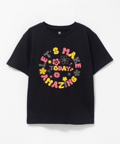 T-GRAPHICS  サークルロゴ半袖Tシャツ キッズ ネコポス 対応商品