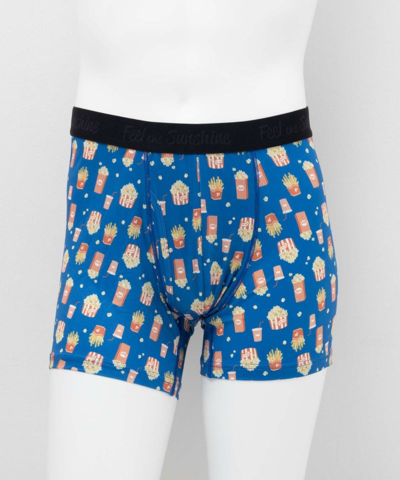 NAVY  メッシュボクサーパンツ ポップコーン柄 メンズ メール便 対応商品商品画像-1