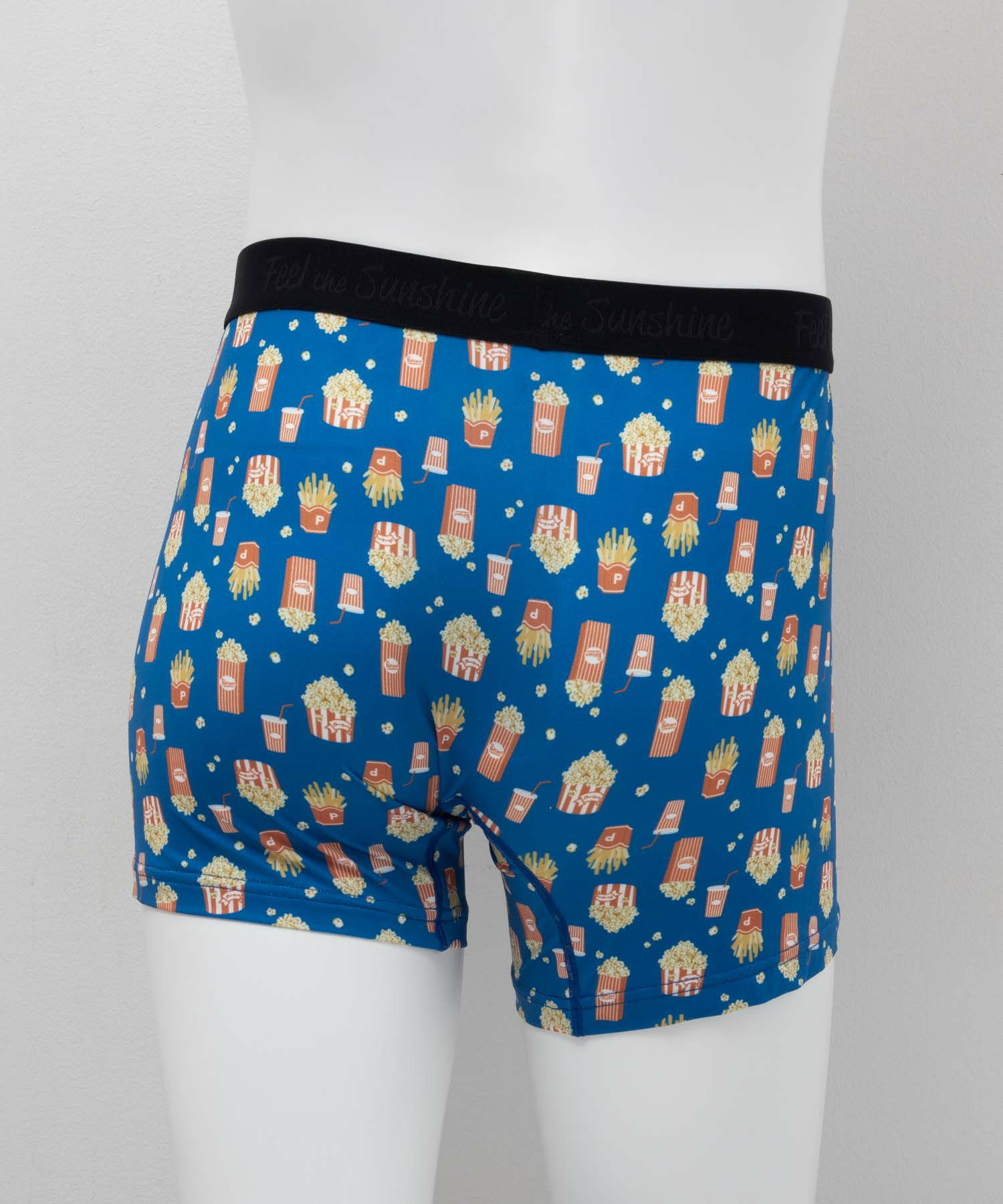 NAVY メッシュボクサーパンツ ポップコーン柄 メンズ ネコポス 対応商品