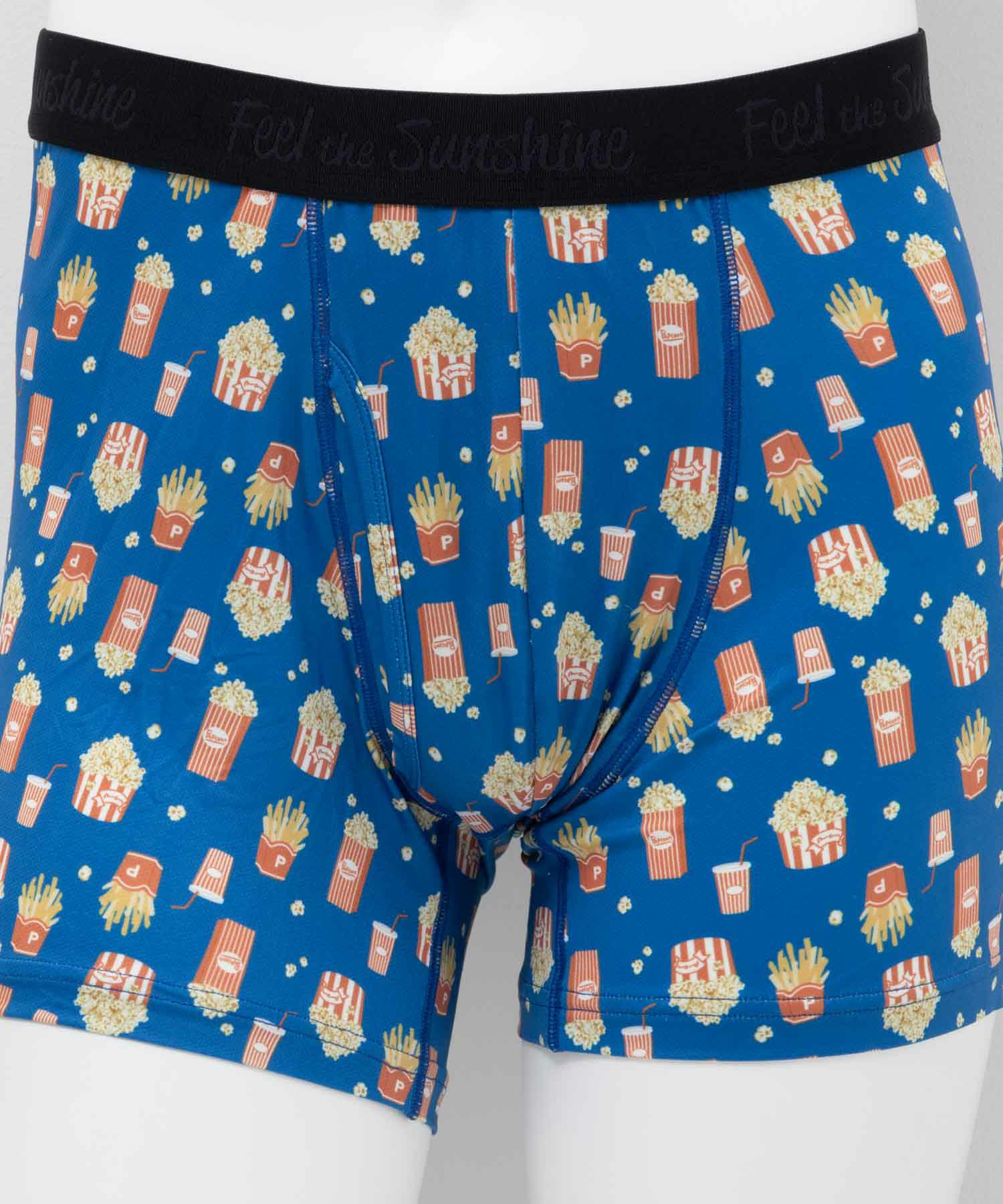 NAVY メッシュボクサーパンツ ポップコーン柄 メンズ ネコポス 対応商品
