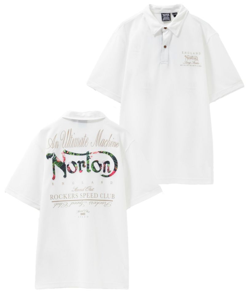 Norton  ボタニカルワッペンポロシャツ メンズ商品画像-2
