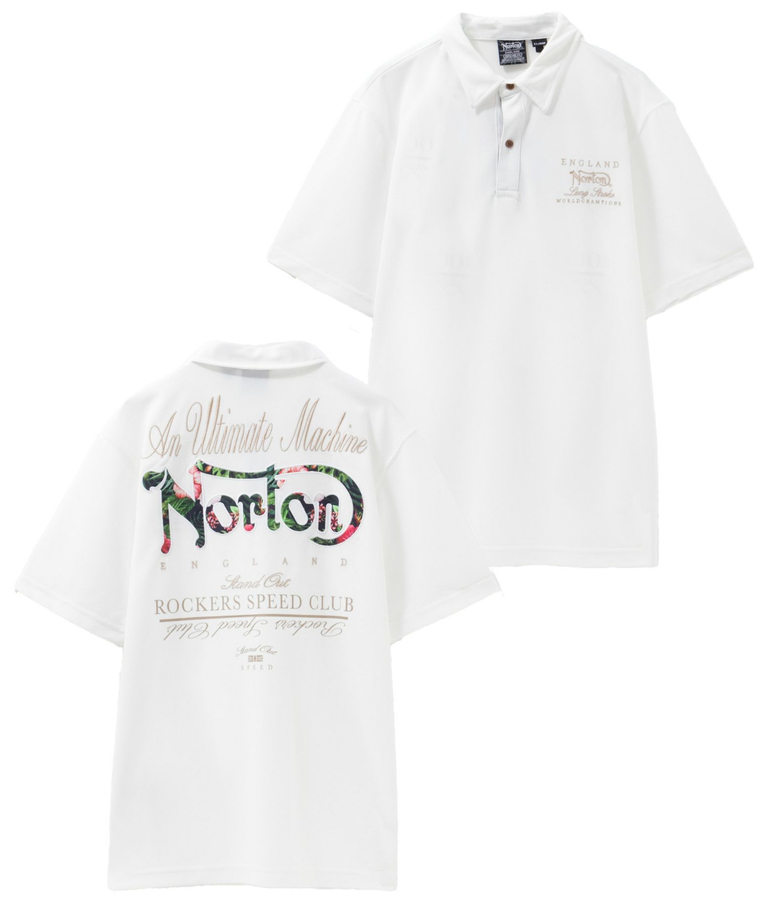 Norton  ボタニカルワッペンポロシャツ メンズ商品サムネイル-2