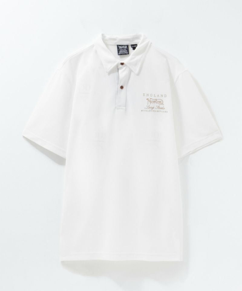 Norton  ボタニカルワッペンポロシャツ メンズ商品画像-5