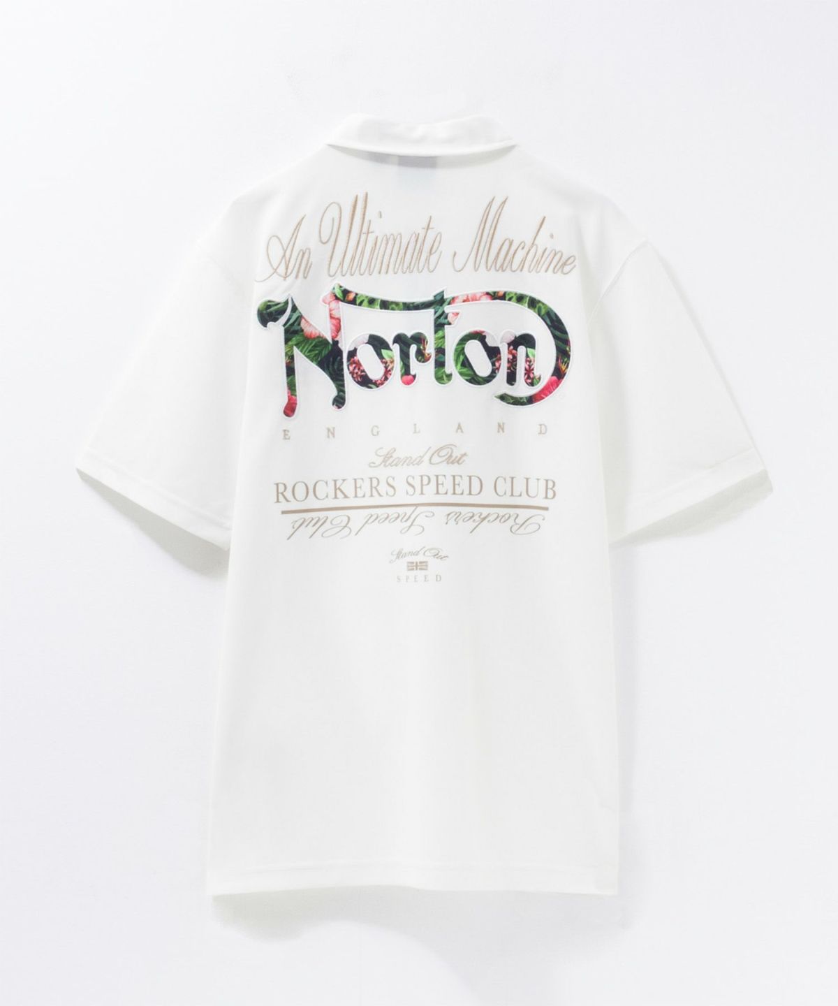 Norton ボタニカルワッペンポロシャツ メンズ
