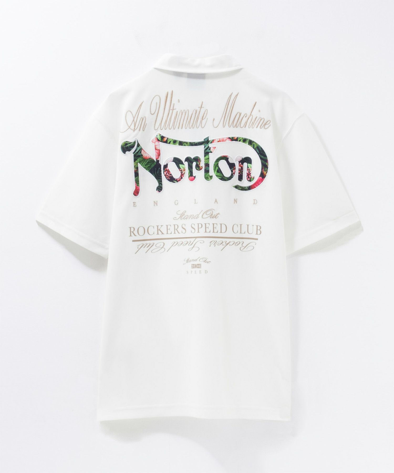 Norton ボタニカルワッペンポロシャツ メンズ