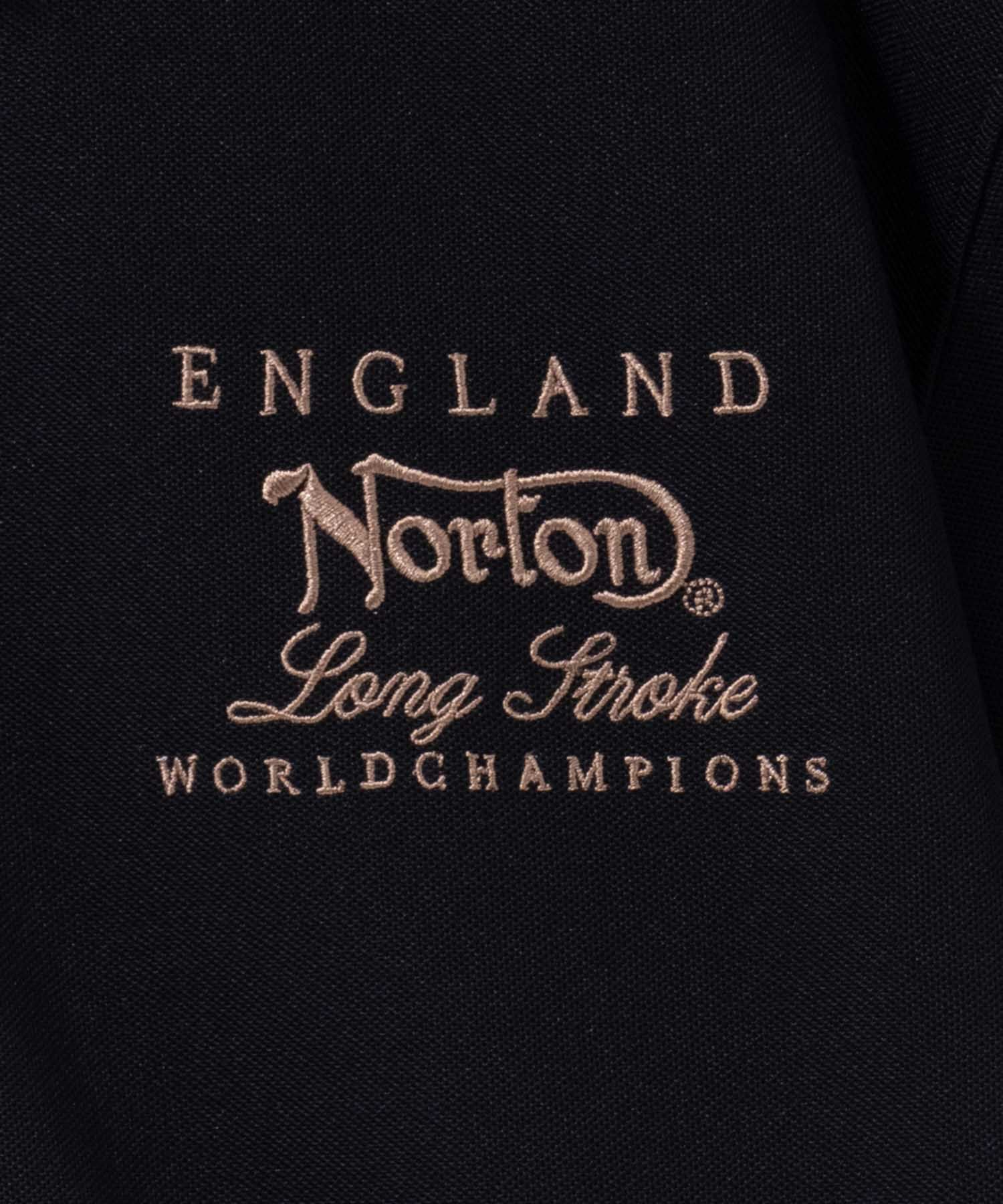 Norton ボタニカルワッペンポロシャツ メンズ