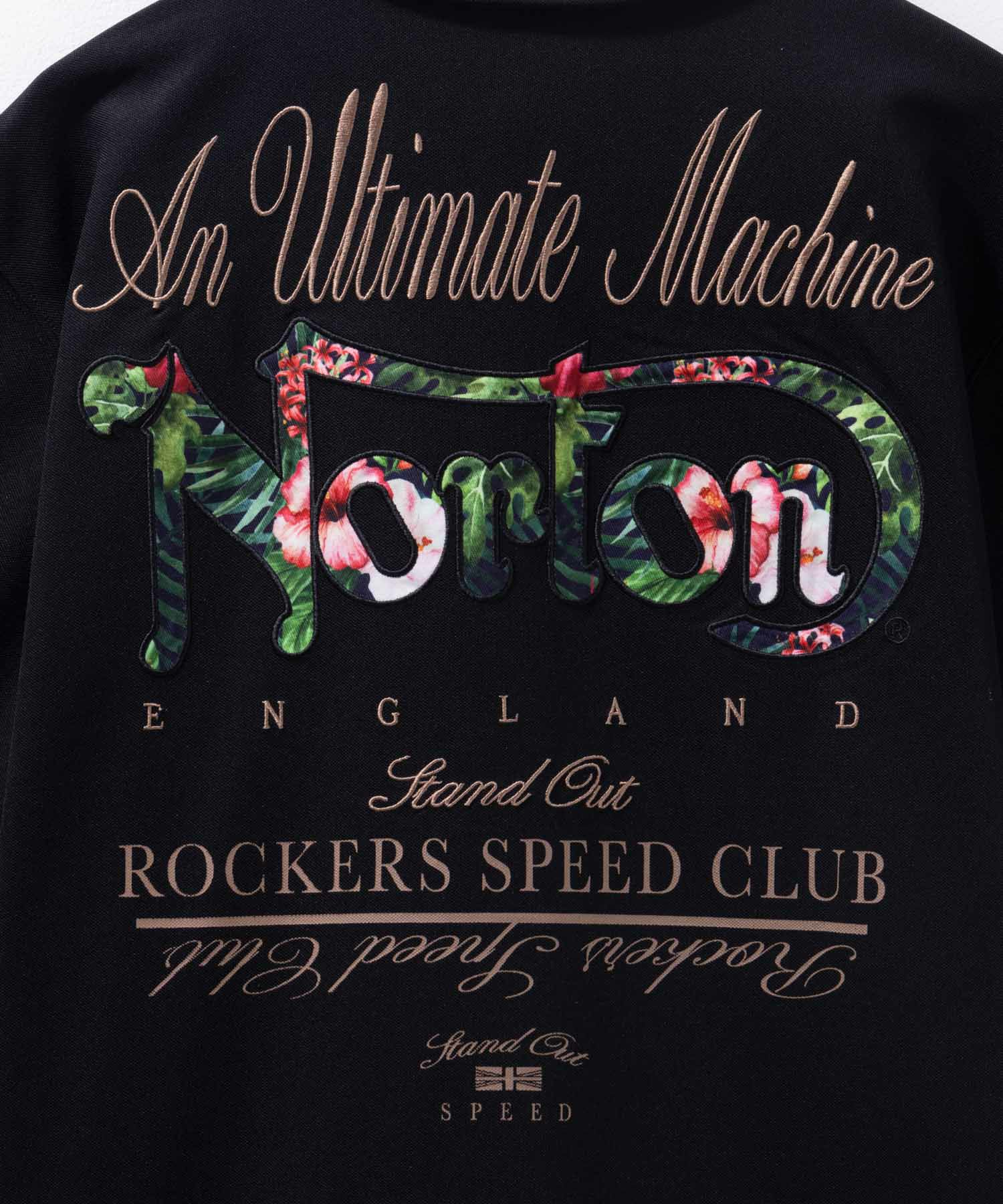 Norton ボタニカルワッペンポロシャツ メンズ
