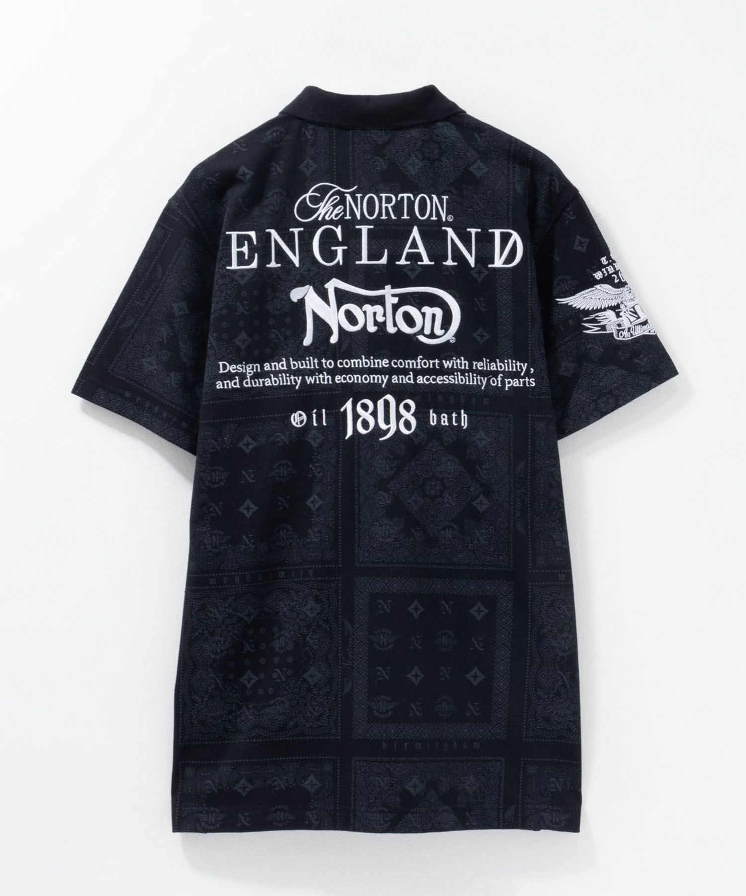 Norton  モノグラムバンダナポロシャツ メンズ商品画像-4