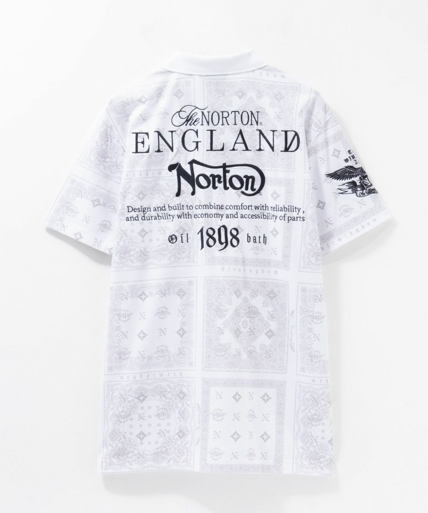 Norton  モノグラムバンダナポロシャツ メンズ商品画像-6