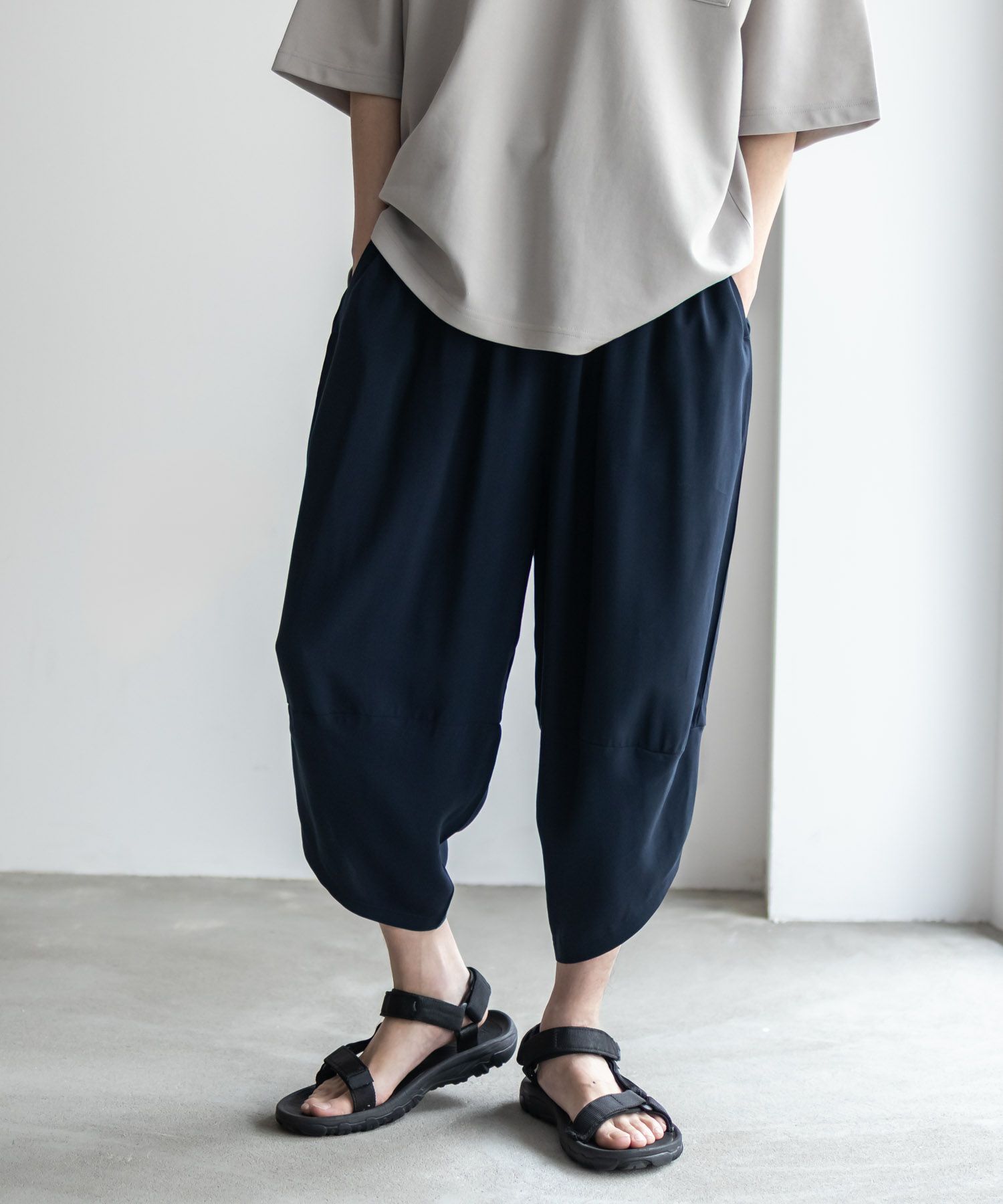 NAVY SARARI  レーヨンバルーンパンツ メンズ商品画像-3