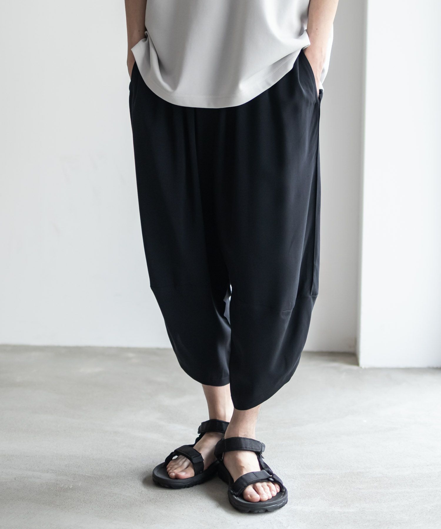 NAVY SARARI  レーヨンバルーンパンツ メンズ商品画像-4