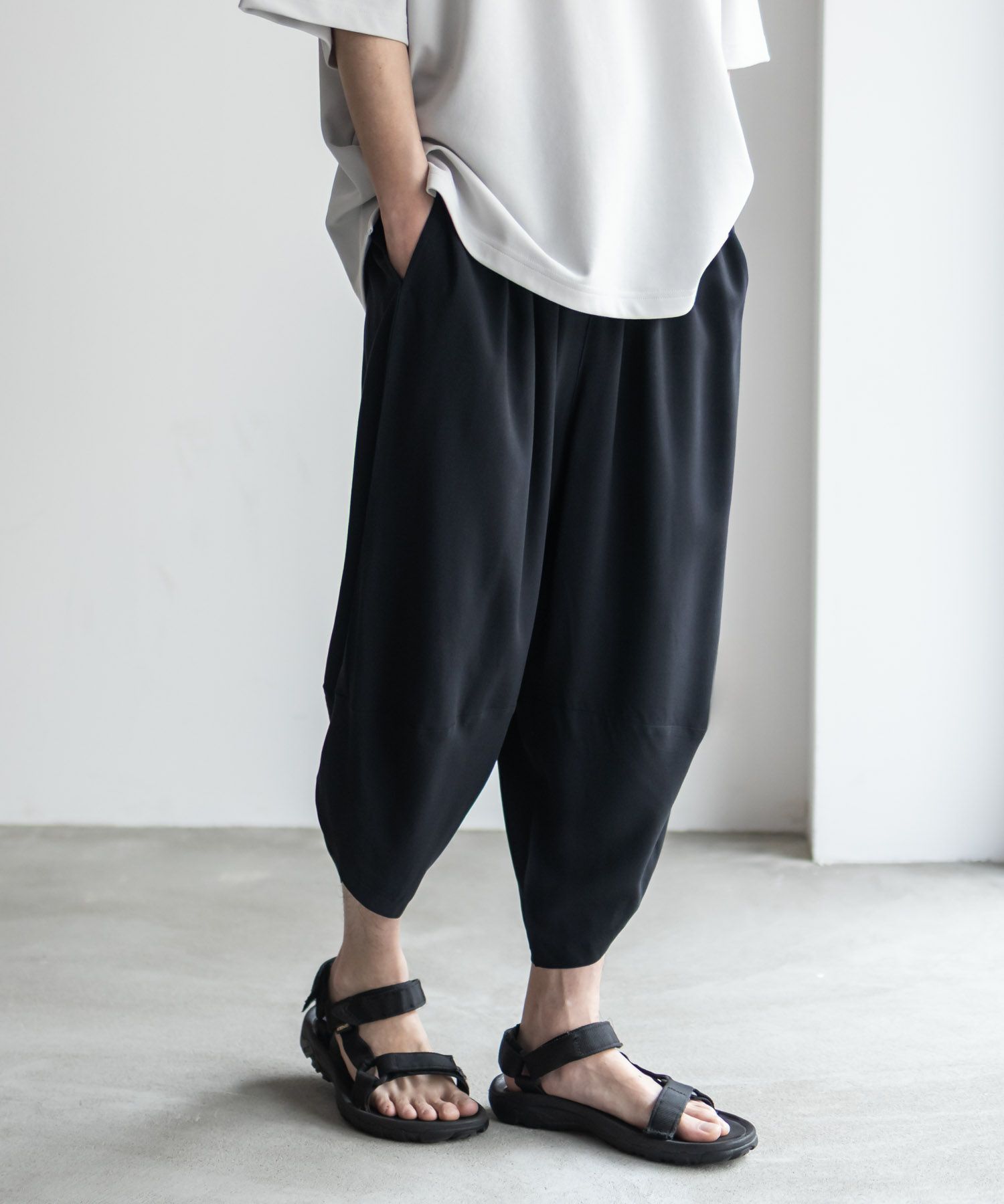 NAVY SARARI  レーヨンバルーンパンツ メンズ商品サムネイル-5