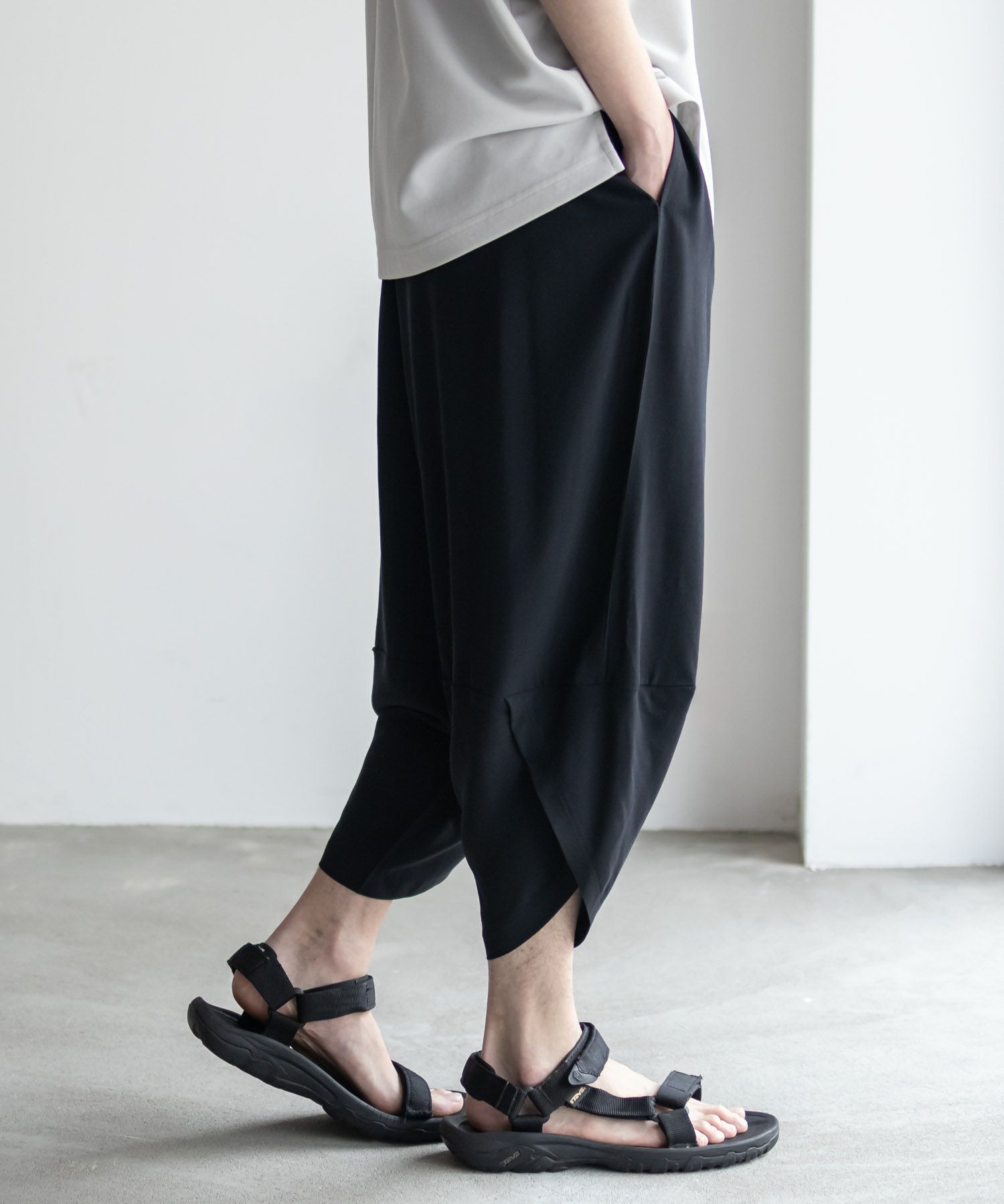 NAVY SARARI  レーヨンバルーンパンツ メンズ商品画像-8