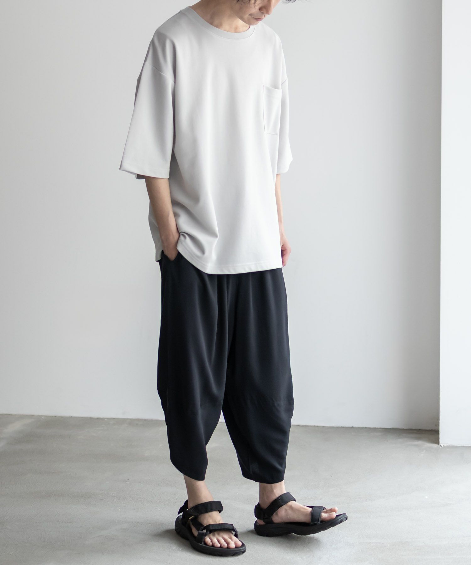 NAVY SARARI レーヨンバルーンパンツ メンズ