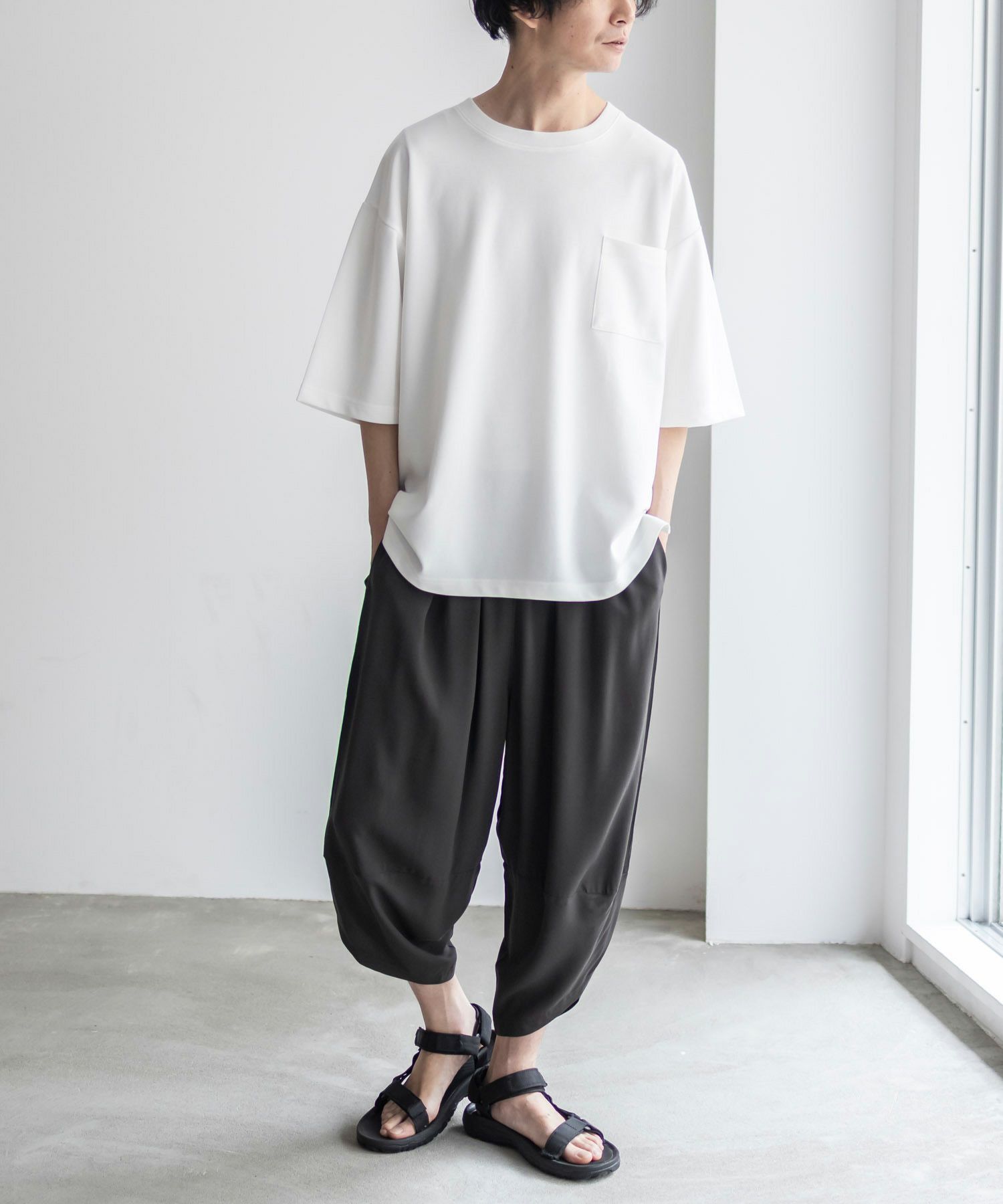 NAVY SARARI レーヨンバルーンパンツ メンズ