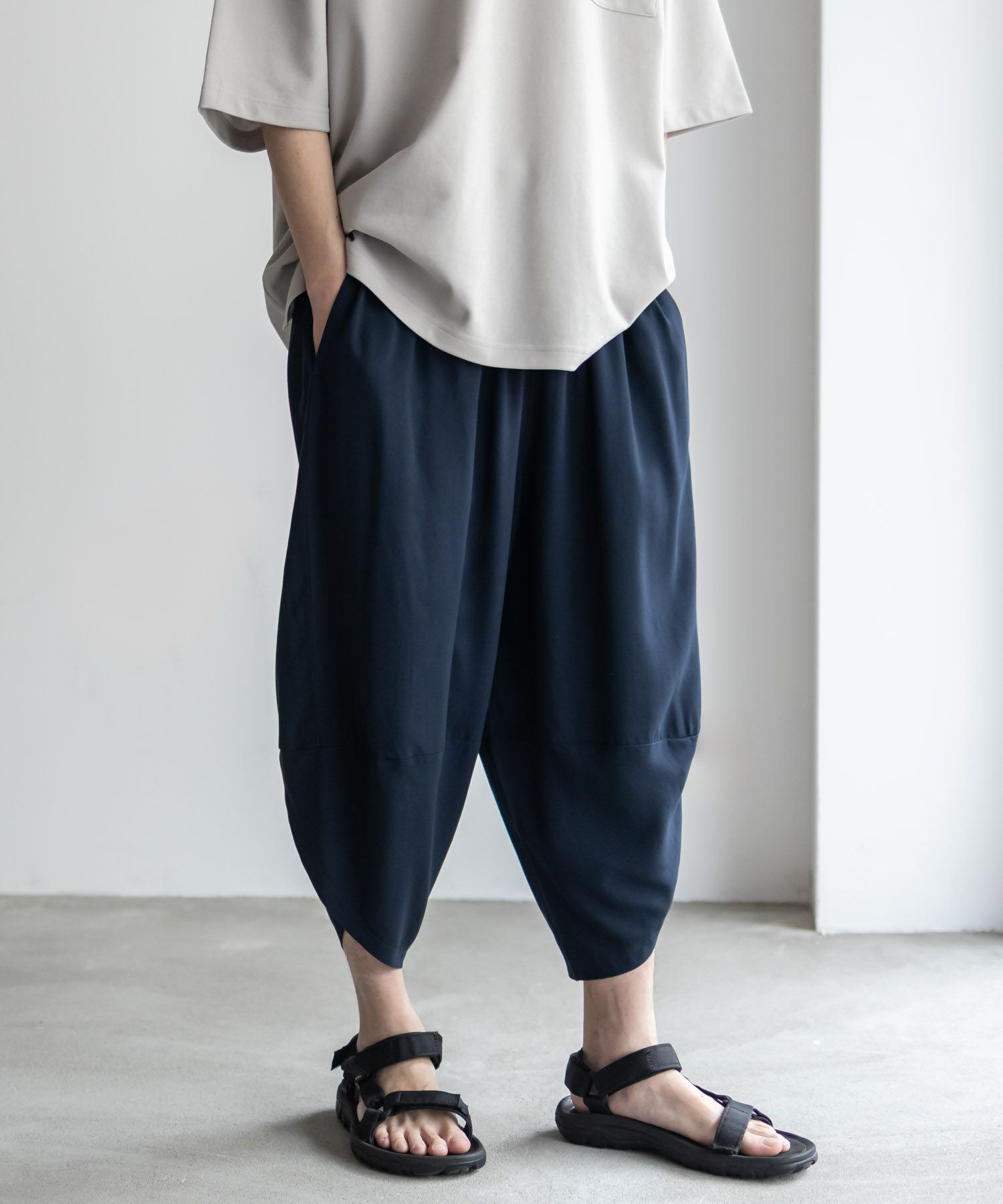 NAVY SARARI レーヨンバルーンパンツ メンズ