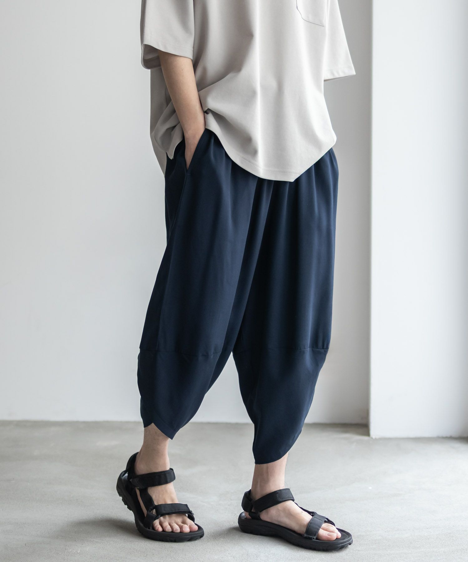 NAVY SARARI レーヨンバルーンパンツ メンズ