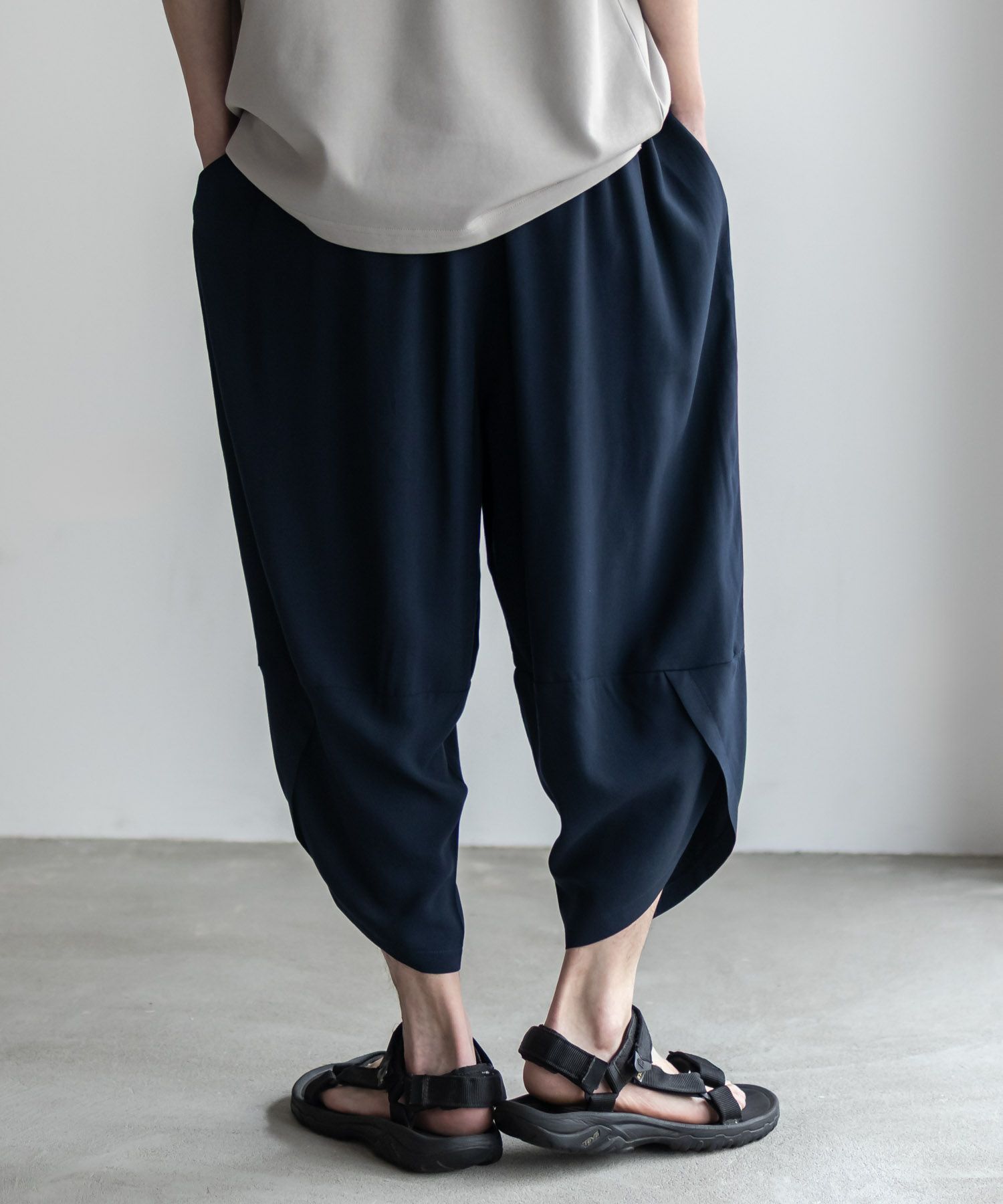 NAVY SARARI レーヨンバルーンパンツ メンズ