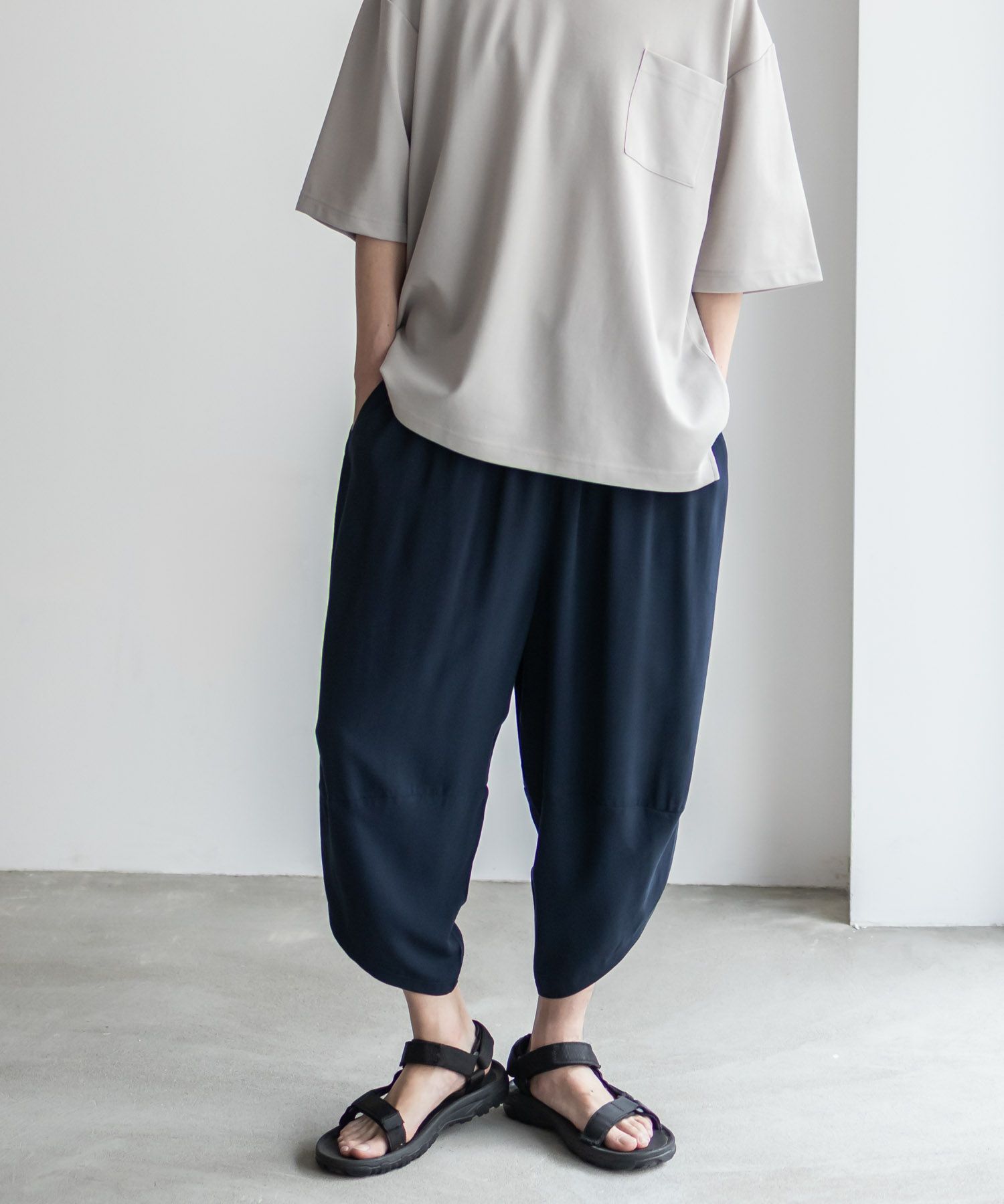 NAVY SARARI  レーヨンバルーンパンツ メンズ商品画像-19