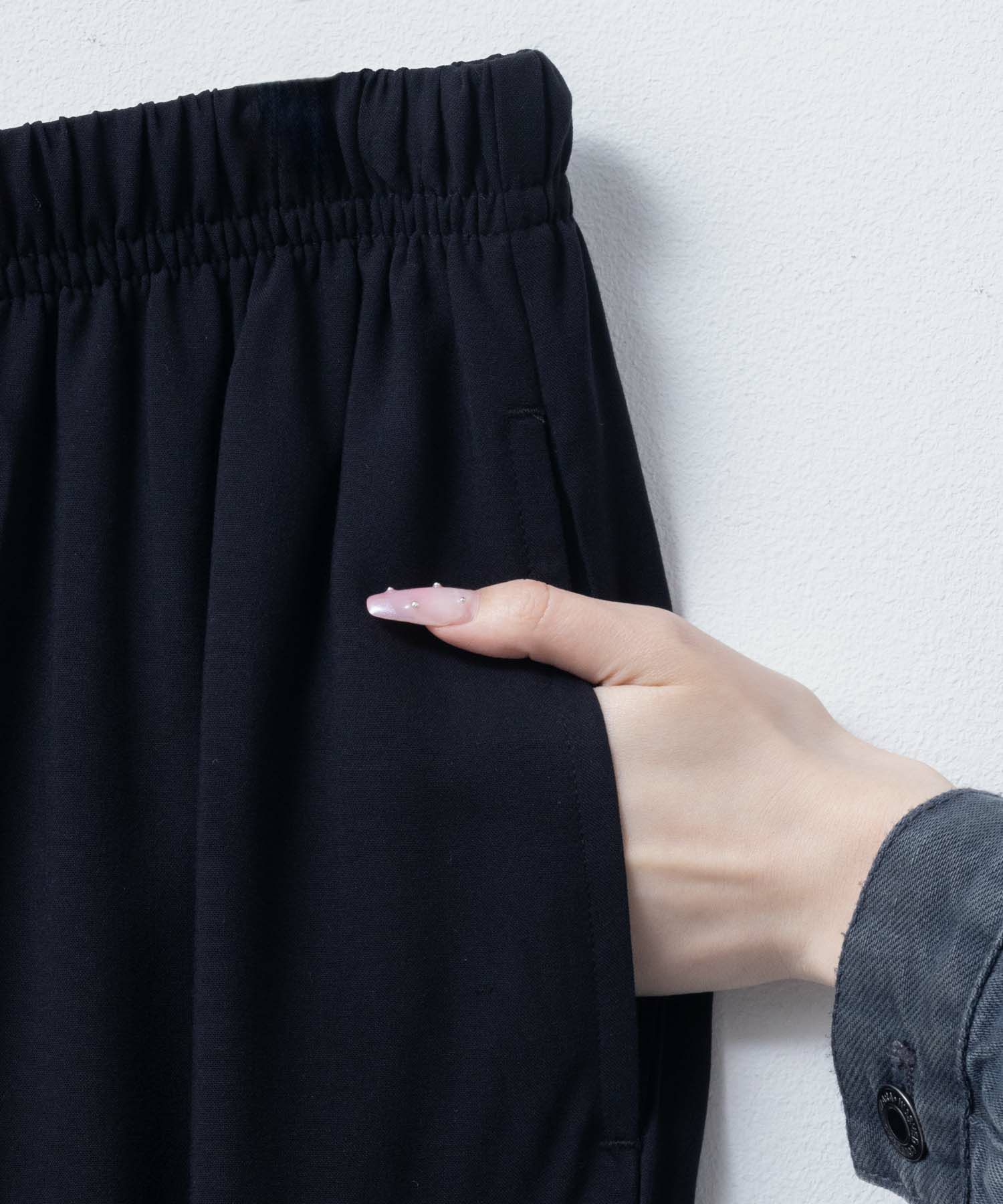 NAVY SARARI レーヨンバルーンパンツ メンズ