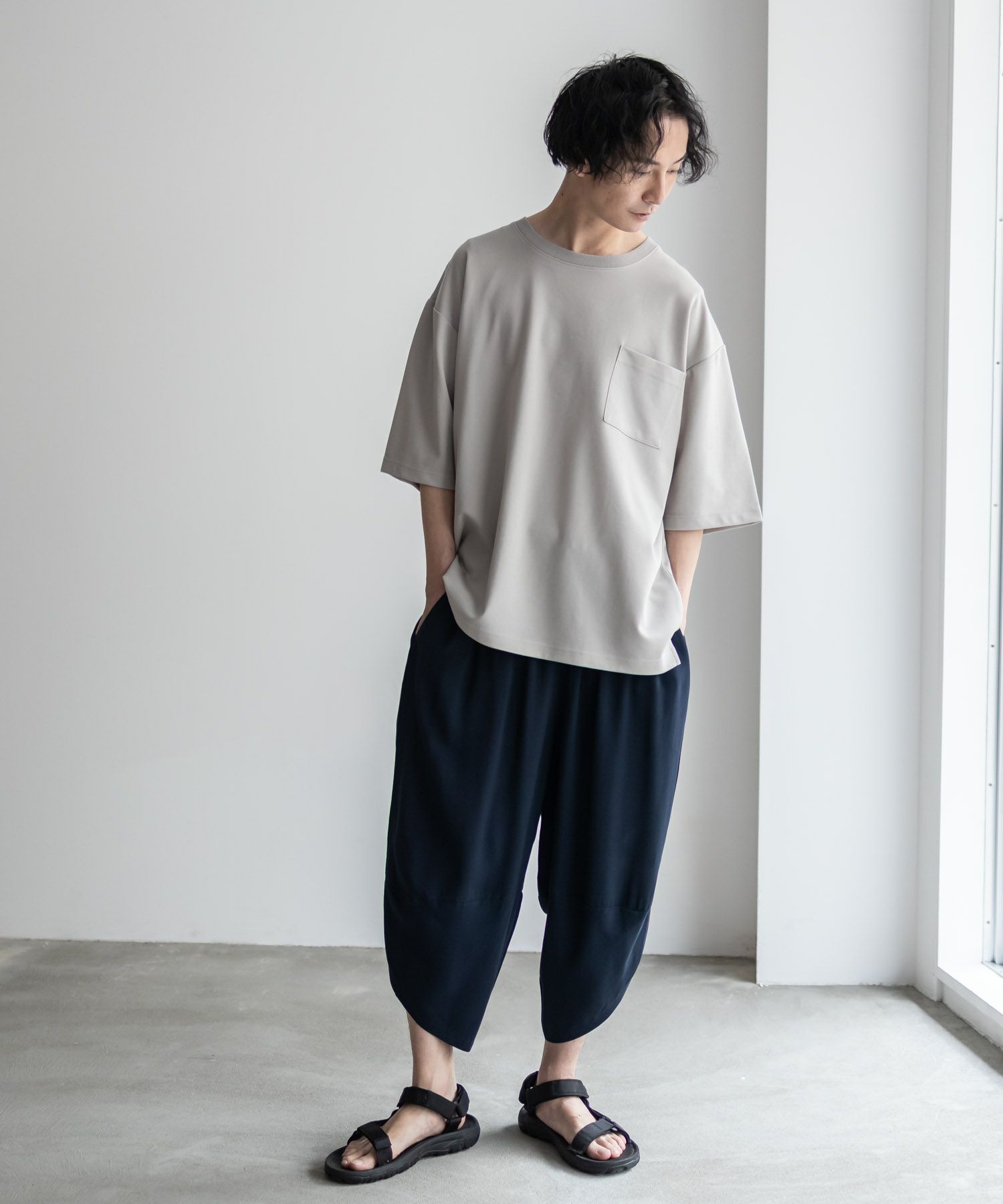 NAVY SARARI  レーヨンバルーンパンツ メンズ商品サムネイル-33