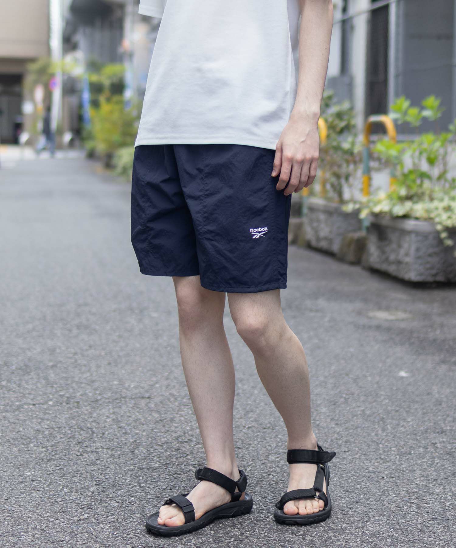 Reebok ナイロンショートパンツ メンズ