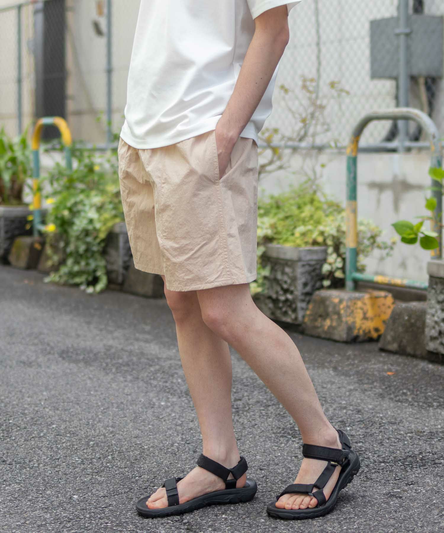 Reebok ナイロンショートパンツ メンズ