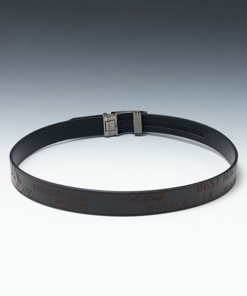 Norton  本革総柄ベルト メンズ商品画像-4