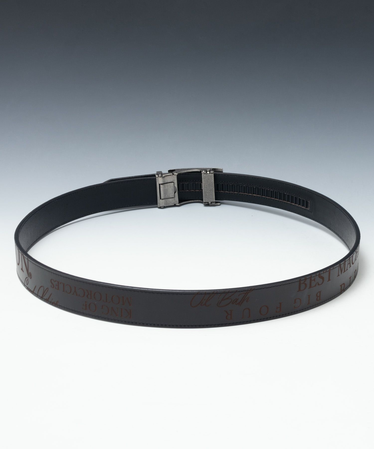 Norton 本革総柄ベルト メンズ