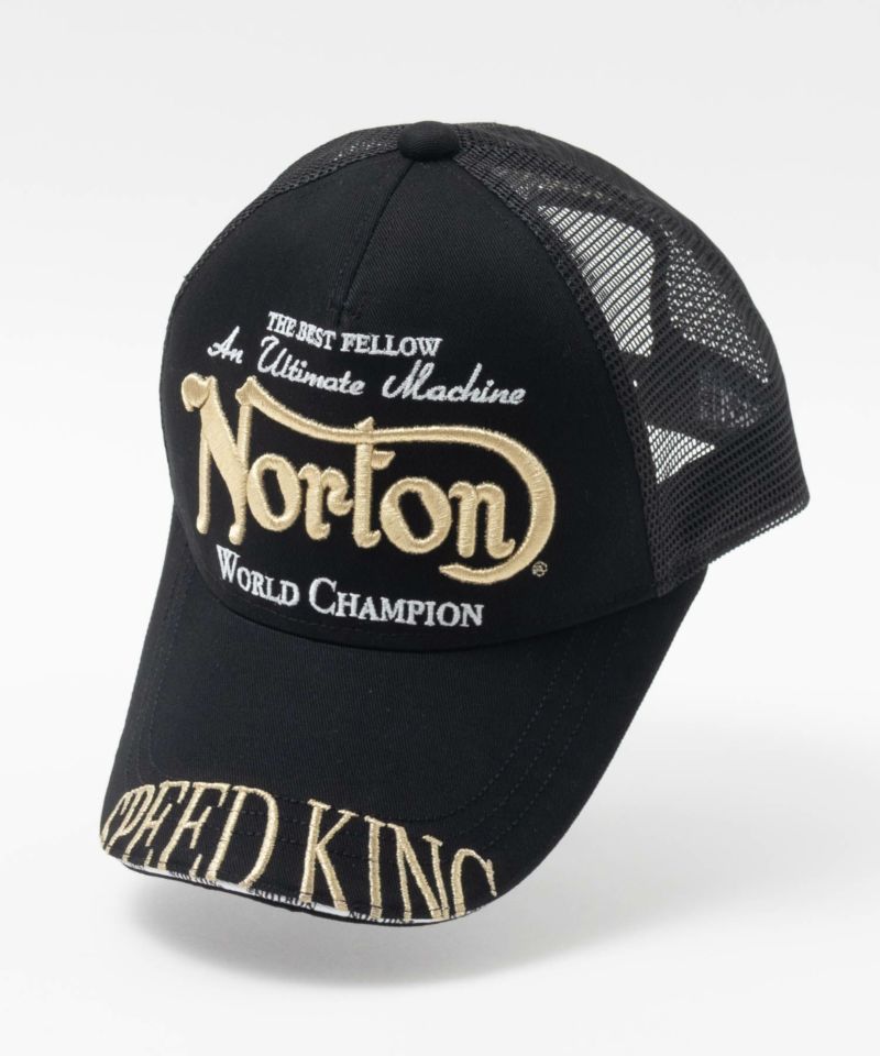 Norton  ゴールド刺繍メッシュキャップ メンズ商品画像-1