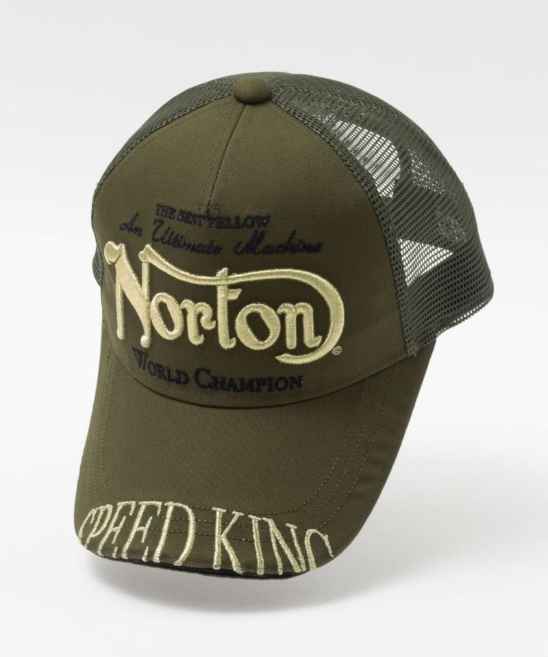 Norton  ゴールド刺繍メッシュキャップ メンズ商品画像-2